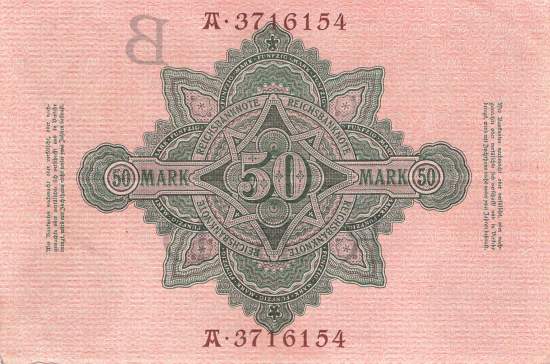 50 Mark 1910 ro.42 B/A